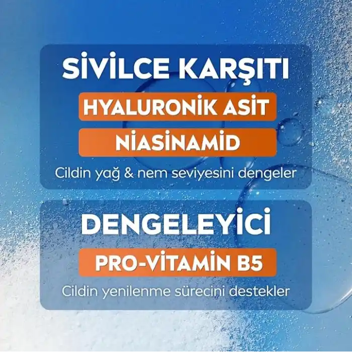 NIVEA Derma Skin Clear Dengeleyici ve Sivilce Karşıtı Serum 30ml, Cildi Yatıştırır, Komedojenik Değildir,Niasinamid, Hyaluronik Asit, Pro Vitamin B5,Yağlı,Karma Cilt