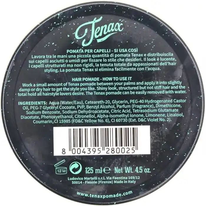 Tenax Saç Şekillendirici Pomade - Extra Strong 1 Paket (1 x 125 ml)