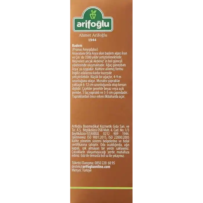 Arifoğlu Tatlı Badem Yağı (50 ml)