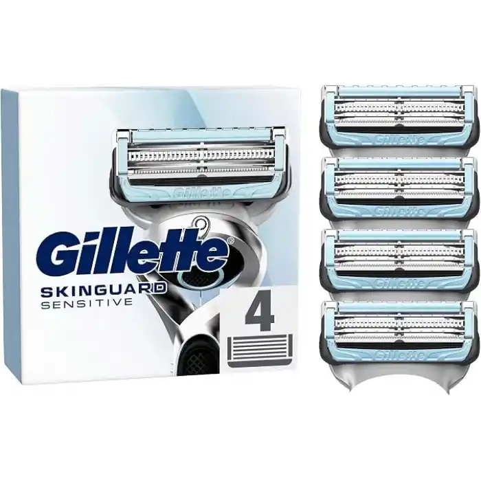 Gillette Skinguard Sensitive Yedek Tıraş Bıçağı 4 Adet