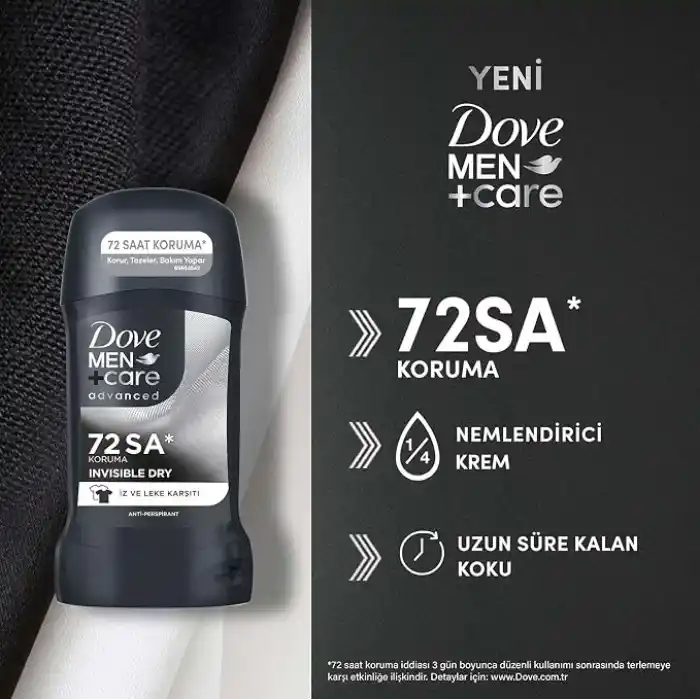 Dove Men Care Invisible Dry Stick 50 Mililitre