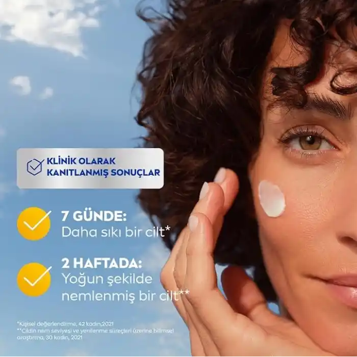NIVEA Q10 Kırışıklık Karşıtı Gece Bakım Kremi 50 ml,Nemlendirici,Yenileyici,Kreatin,Hyaluronik Asit