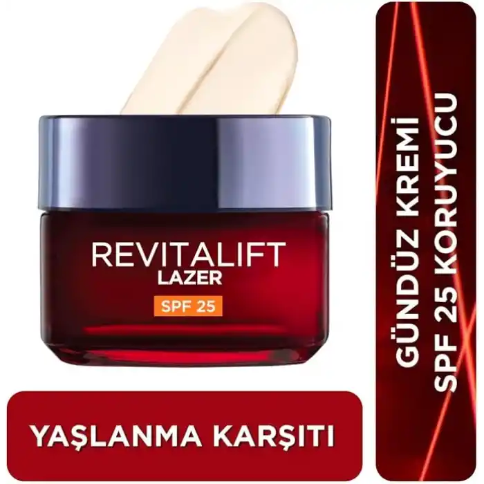 LOreal Paris Revitalift Lazer X3 Leke ve Kırışıklık Karşıtı Bakım Gkf25 (50 ml)