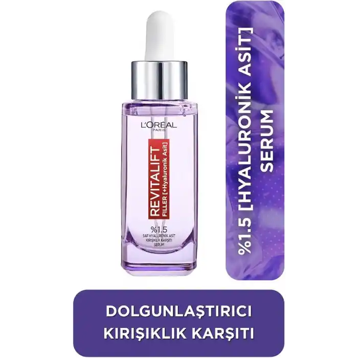 LOreal Paris Revitalift Filler %1.5 Saf Hyaluronik Asit İçeren Kırışıklık Karşıtı Serum 30 ml