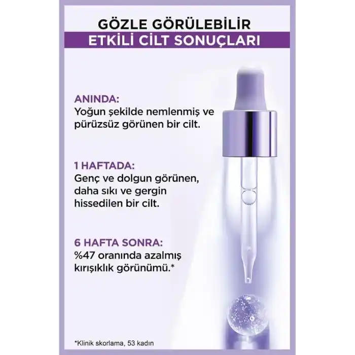 LOreal Paris Revitalift Filler %1.5 Saf Hyaluronik Asit İçeren Kırışıklık Karşıtı Serum 30 ml