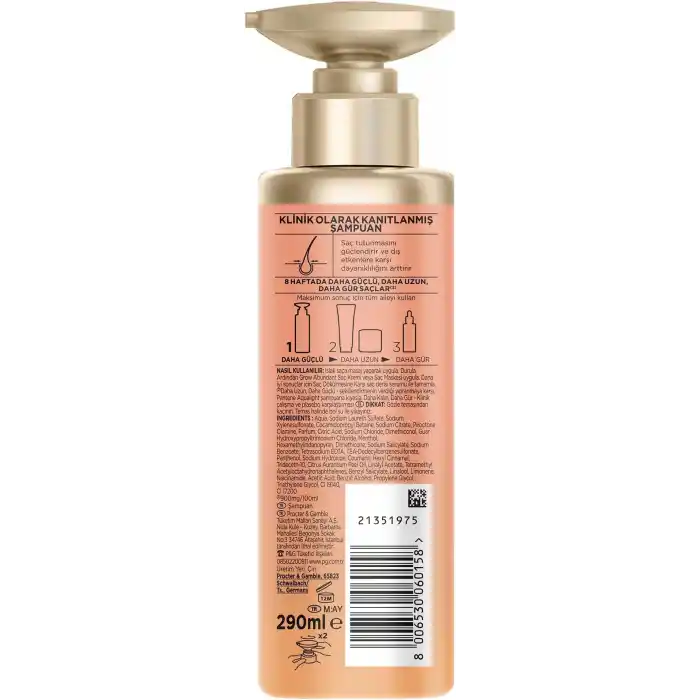 Pantene Grow Abundant Saç Dökülmesine Karşı Şampuan 300 ml