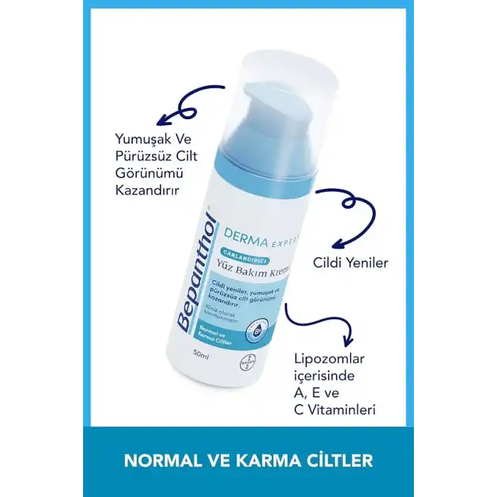 Bepanthol Derma Expert Canlandırıcı Yüz Bakım Kremi