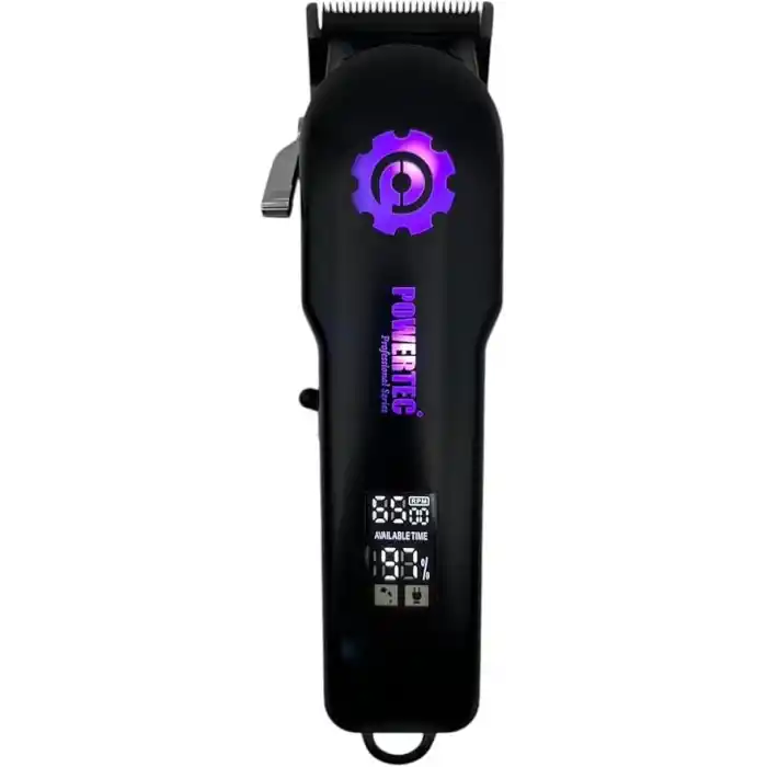 Powertec TR-2900 Profesyonel RGBli Tıraş Makinesi 14 Adet Taraklı & 2 Adet Makas Hediyeli