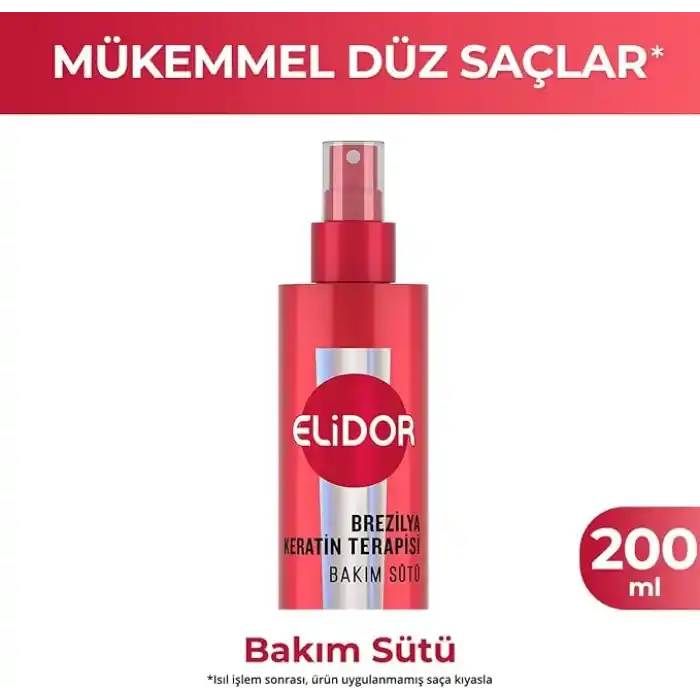 Elidor Brezilya Keratin Terapisi Sıvı Saç Bakım Sütü 200 Mililitre