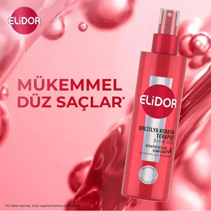 Elidor Brezilya Keratin Terapisi Sıvı Saç Bakım Sütü 200 Mililitre