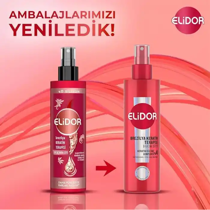 Elidor Brezilya Keratin Terapisi Sıvı Saç Bakım Sütü 200 Mililitre