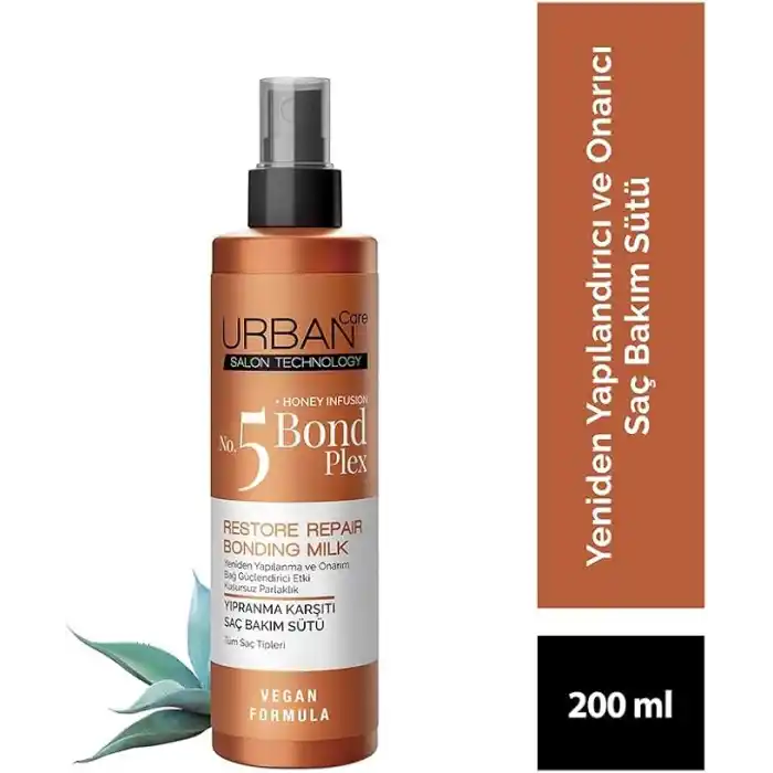 URBAN Care No.5 Bond Plex Yıpranma Karşıtı Saç Bakım Sütü 200 ml- Vegan