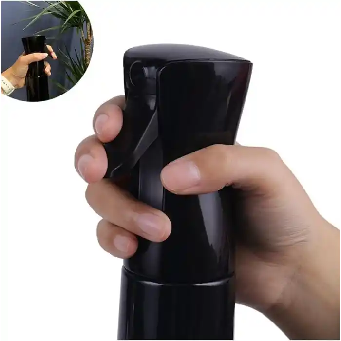 Yüksek Basınçlı Sprey Şişesi, 200ml, Siyah, Çok Amaçlı Sulama ve Kuaför Spreyi