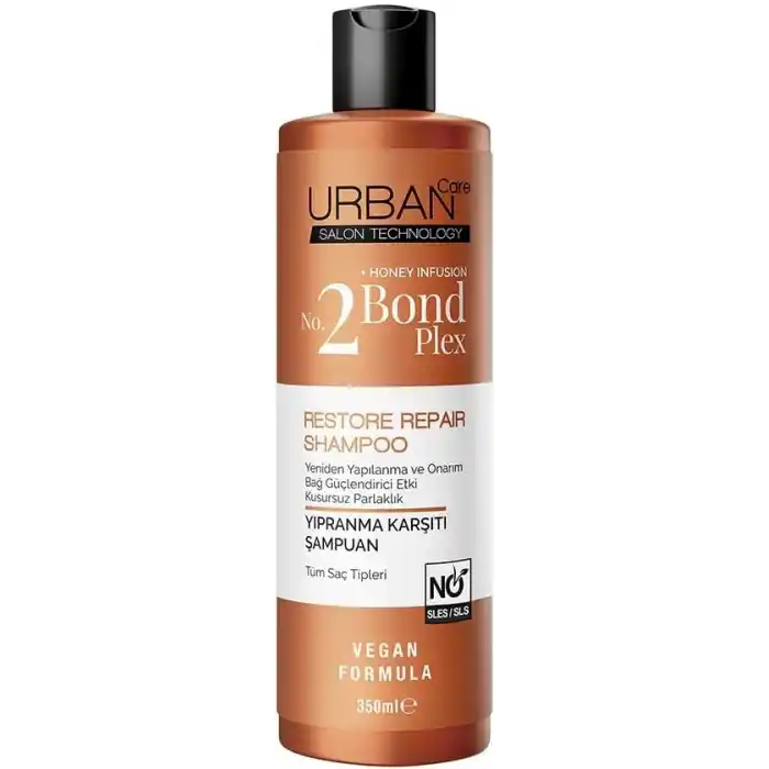 URBAN Care No.2 Bond Plex Yıpranma Karşıtı Saç Bakım Şampuanı Sülfatsız 350 ml- Vegan