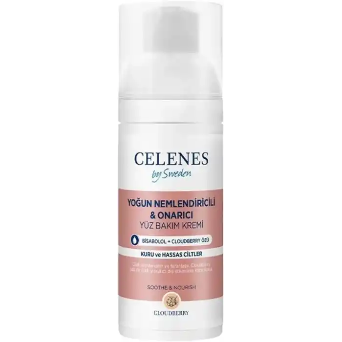 Celenes Cloudberry Yatıştırıcı Yüz Bakım Kremi Kuru Ve Hassas Ciltler (50 ml)