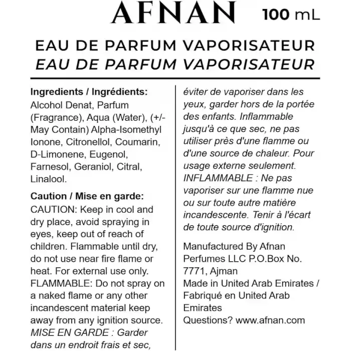 Afnan Supremacy Collectors Edition 100ml Erkek Parfümü