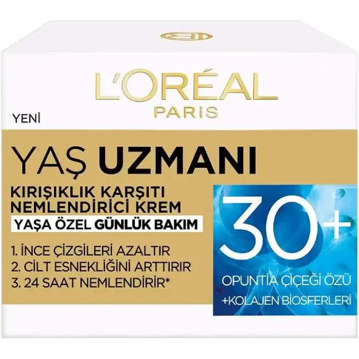 LOréal Paris Yaş Uzmanı 35+ Kırışıklık Karşıtı Nemlendirici Krem
