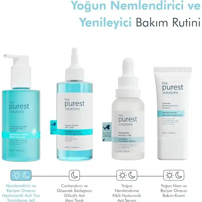The Purest Solutions Hydrating Gentle Facial Cleanser%0,5 Hyaluronic Acid%0.5 Sodium PCA Ceramide