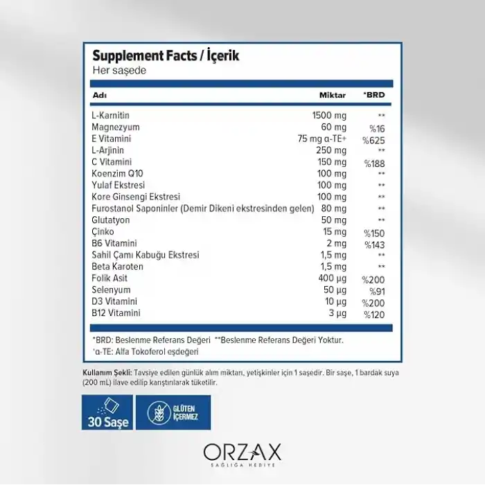 Orzax Proceive M 30 Saşe