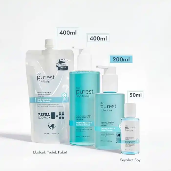The Purest Solutions Hydrating Gentle Facial Cleanser%0,5 Hyaluronic Acid%0.5 Sodium PCA Ceramide