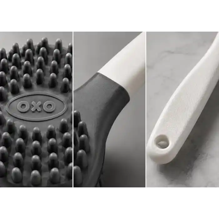 Silikon Sırt Fırçası – Uzun Saplı Banyo ve Duş Fırçası, Çift Taraflı Vücut Masaj ve Temizlik Fırçası, Ergonomik Tasarım, Hızlı Kuruyan