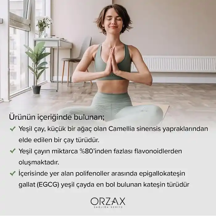 Orzax Ocean Green Tea 500 Mg 60 Kapsül