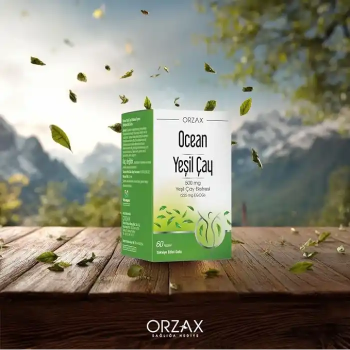 Orzax Ocean Green Tea 500 Mg 60 Kapsül