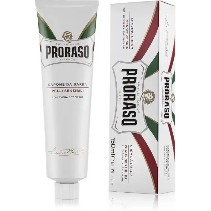 PRORASO 2019104 Tıraş Kremi, Yeşil Cay ve Yulaf Ozlü