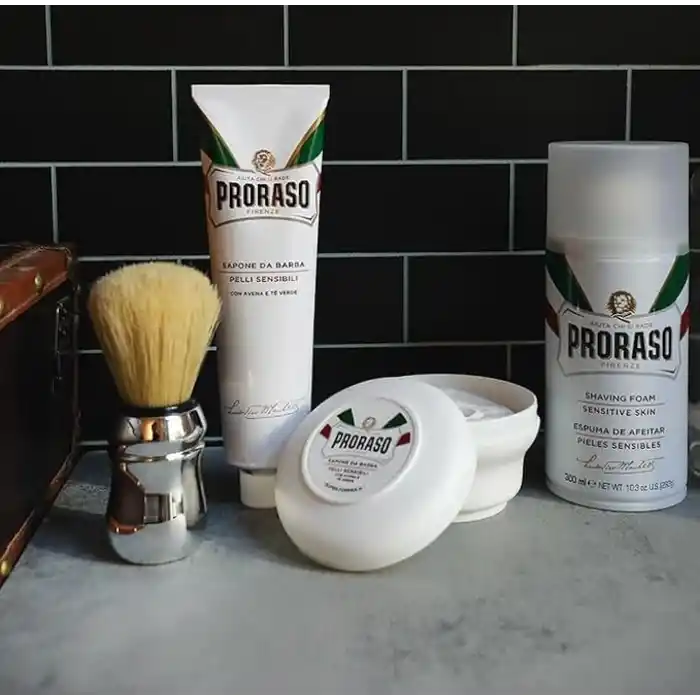 PRORASO 2019104 Tıraş Kremi, Yeşil Cay ve Yulaf Ozlü