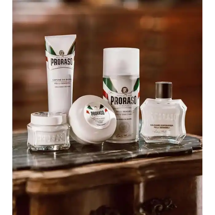 PRORASO 2019104 Tıraş Kremi, Yeşil Cay ve Yulaf Ozlü