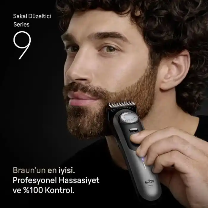 Braun Sakal Düzeltici Series 9, +7 Berber Ekipmanları, 52 Uzunluk, ProBlade, BT9520
