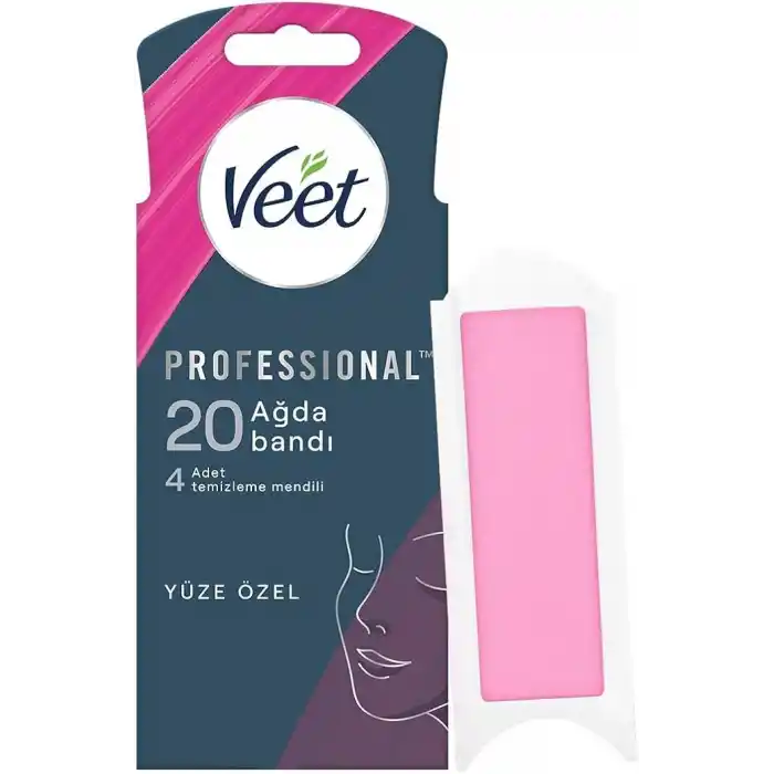 Veet Easy Gelwax Teknoloji Normal Ciltler İçin Yüze Özel Sir Ağda Bandı (1 x 20 Adet)
