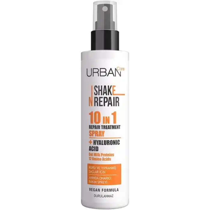 Urban Care Shake N Repair 10-in-1 Onarıcı Etkili Durulanmayan Saç Bakım Spreyi, 200 Mililitre, Vegan