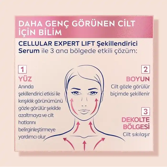 NIVEA Cellular Expert Lift Şekillendirici ve Sıkılaştırıcı Serum 30ml, Doğal Retinol Alternatifi Bakuchiol,Kırışıklık Karşıtı