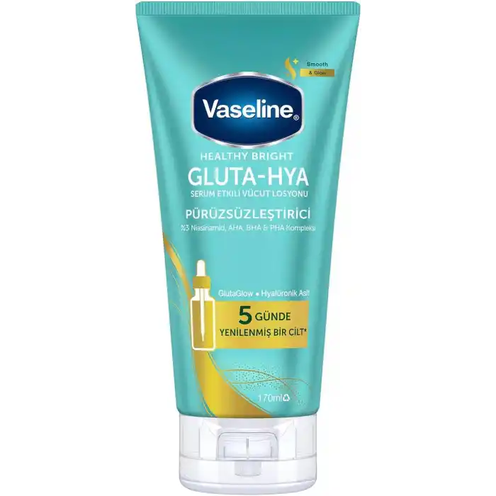 Vaseline Gluta-Hya Serum Etkili Vücut Losyonu, Pürüzsüzleştirici, 170 Mililitre