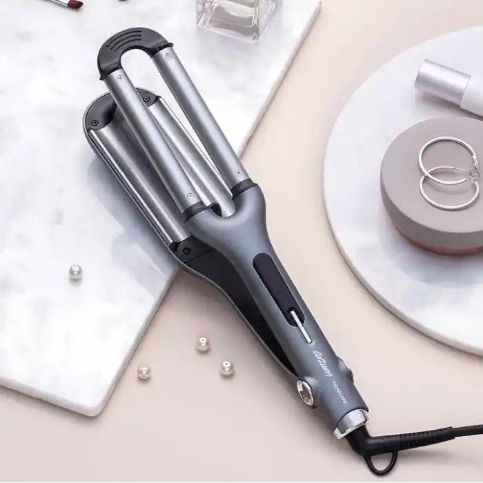 Arzum AR5079 Trendcare Seramik Saç Maşası 16 mm, 9 Kademeli Isı Ayarlı Wag Maşa, Antrasit