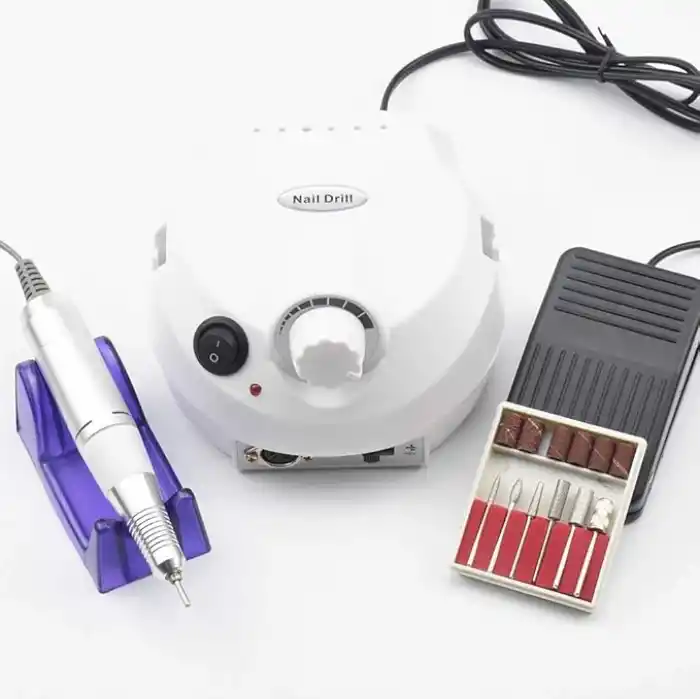 Coverzone Manikür Pedikür Makinesi Profesyonel 25000 Rpm Elektrikli Freze Tırnak Parlatıcı Törpü 3 Farklı Renk Seçeneği Nail Drill Parlatma Şekil Verme Çok İşlevli Kullanım F601 (Beyaz)