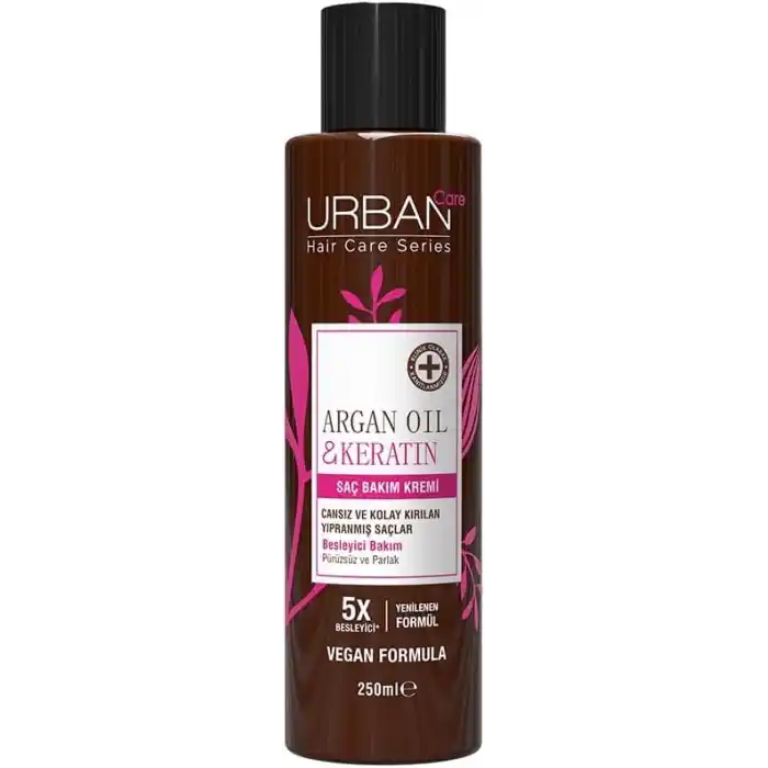 Urban Care Argan Yağı & Keratin Kolay Kırılan Yıpranmış Saçlara Özel Saç Bakım Kremi 250ml