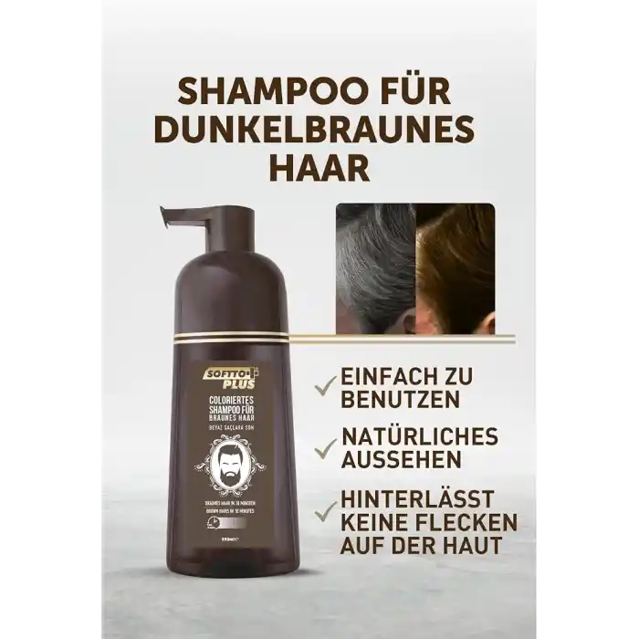 SOFTTO PLUS BROWN HAIR SHAMPOO 350 ML
