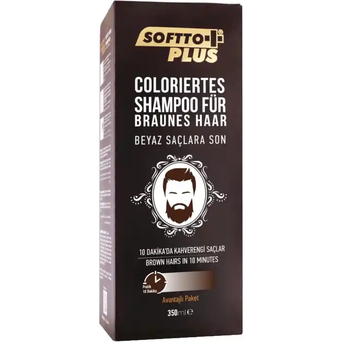 SOFTTO PLUS BROWN HAIR SHAMPOO 350 ML
