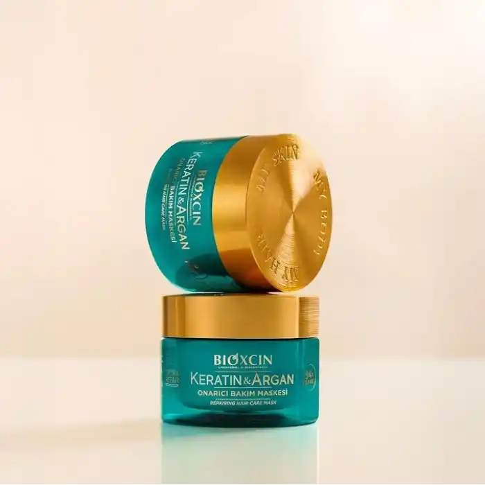 Bioxcin Keratin & Argan Onarıcı Saç Bakım Maskesi 225 ml – Yıpranmış Saçlar İçin Nemlendirici ve Onarıcı Bakım