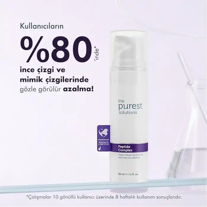 The Purest Solutions, Cilt Yenileyici ve Yaşlanma Karşıtı, Onarıcı Peptit Cilt Bakım Serumu 30 ml (Peptide Complex)