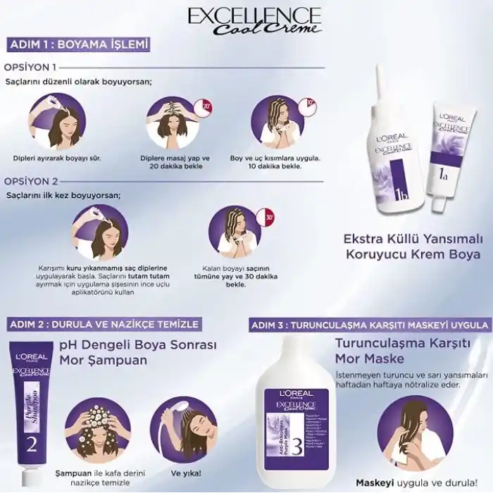 L’Oréal Paris Excellence Cool Creme Saç Boyası - 8.11 Ekstra Küllü Sarı