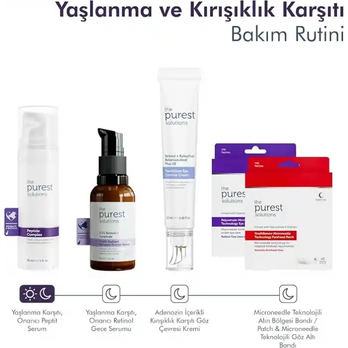 The Purest Solutions, Cilt Yenileyici ve Yaşlanma Karşıtı, Onarıcı Peptit Cilt Bakım Serumu 30 ml (Peptide Complex)