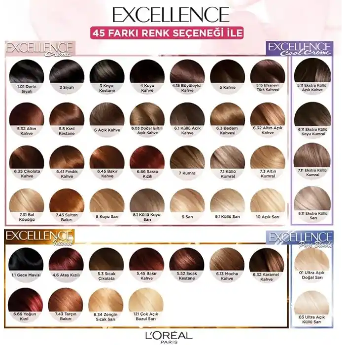 L’Oréal Paris Excellence Cool Creme Saç Boyası - 8.11 Ekstra Küllü Sarı