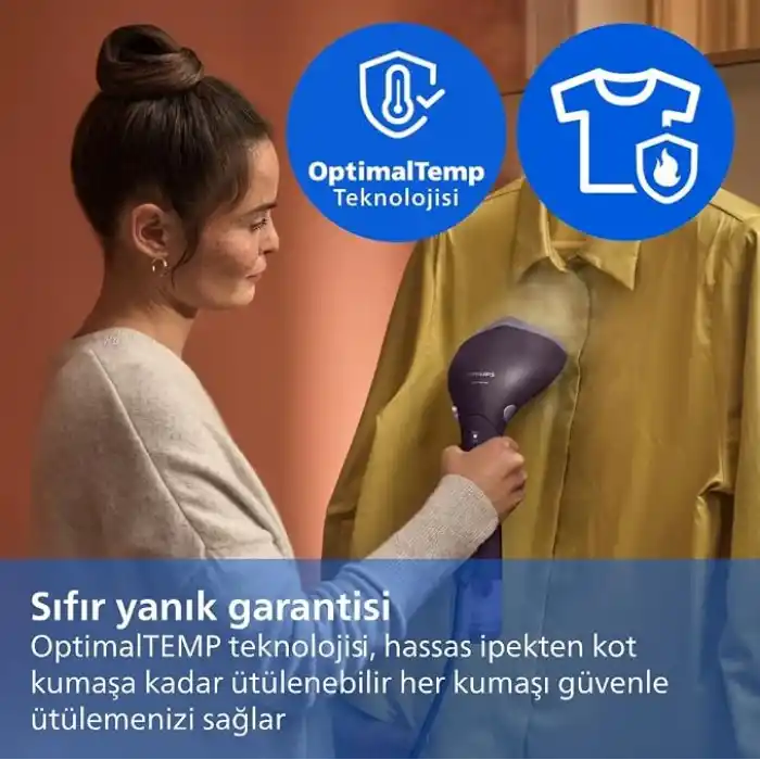 Philips 7000 Serisi El Tipi Kıyafet Buharlı Ütü, 1500W Güçlü Buhar