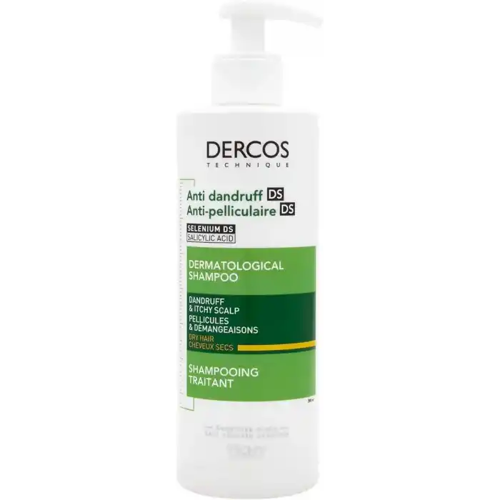 Vichy Dercos Kepek Karşıtı Şampuan (Kuru Saçlar) 390Ml