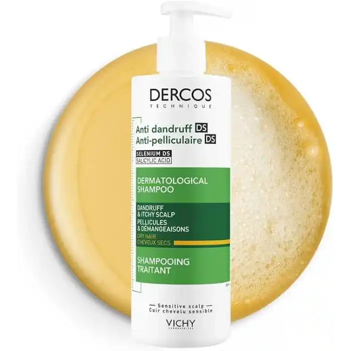 Vichy Dercos Kepek Karşıtı Şampuan (Kuru Saçlar) 390Ml