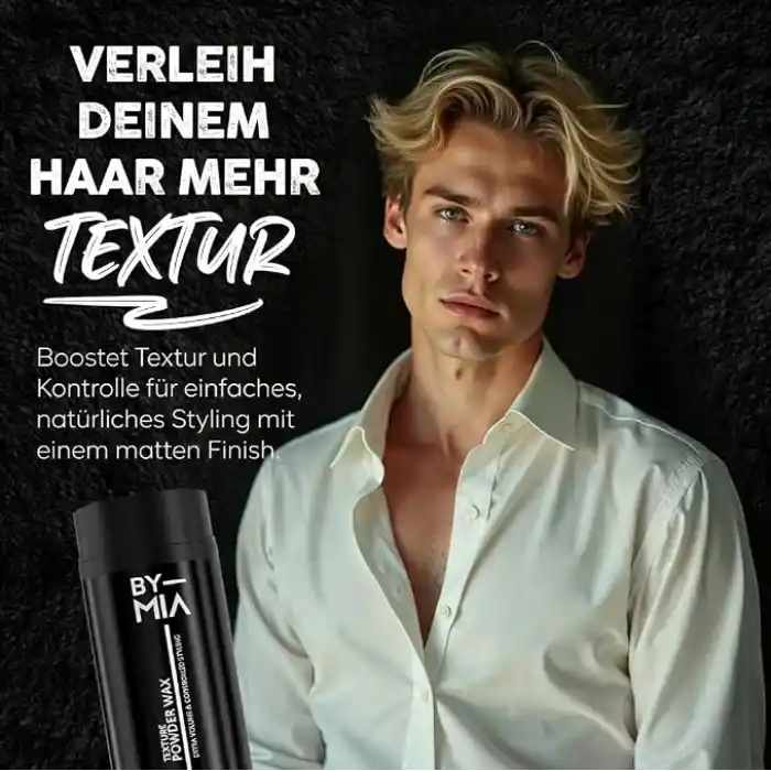 BY MIA Saç Şekillendirici Pudra Wax 30gr | Mat Efektli Toz Wax | Matlaştırıcı ve Hacim Verici | Saç Kökü Güçlendirici | Kalınlaştırıcı Toz