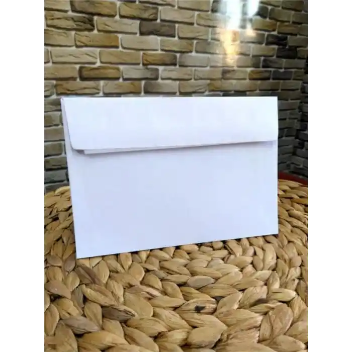 AEE® 100 Adet Kendinden Yapışkanlı Zarf Davetiye Mektup Para Belge Dilekçe Düğün Kına Nişan Sünnet 16,3cm X 11,5cm 100lü
